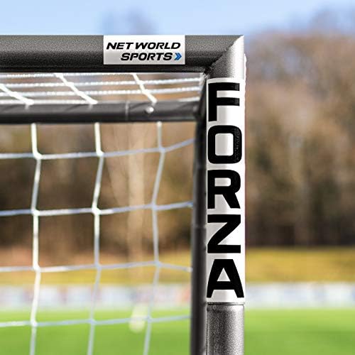 יעדי כדורגל Forza Steel42 [4 גדלים] - רשתות פלדה מובחרות וציוד אימונים עמיד בפני מזג אוויר לחצר האחורית